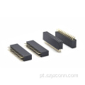 Conector fêmea de passo de 2,54 mm reto 24P